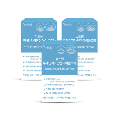 뉴트원 루테인지아잔틴 아이플로라 베타카로틴 30캡슐, 4개