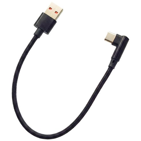 파인그립 USB-A to C 직각 고속충전 패브릭 케이블 60W