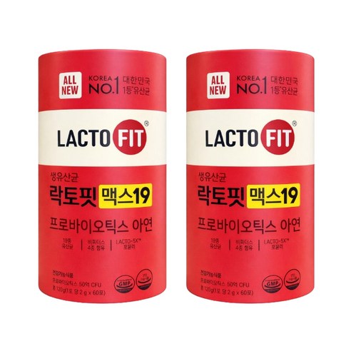 종근당건강 락토핏 맥스19 생유산균 프로바이오틱스 아연