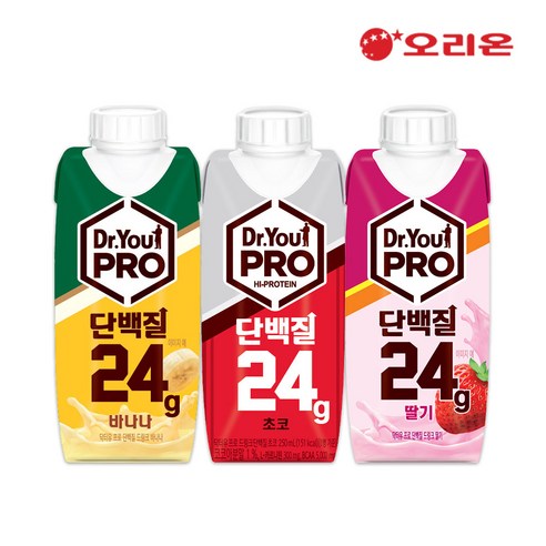 [JR기획세트] 닥터유 프로 단백질 드링크 3종 바나나 딸기 초코