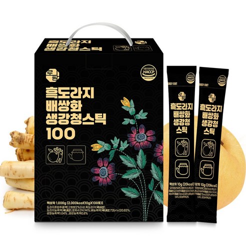 로웰팜 흑도라지배쌍화생강청스틱, 100개, 10g