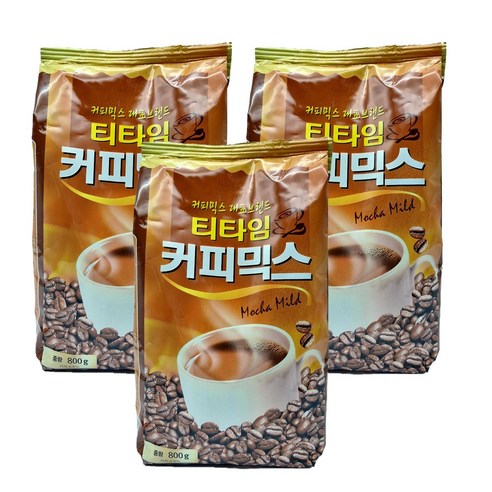 자판기용 티타임 모카마일드 커피믹스, 3개, 1개입, 800g