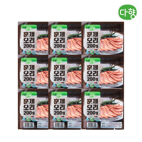 다향 훈제오리 슬라이스 200g 9팩