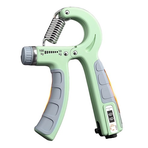 LINGPENG 100kg Resistance Hand Grip Strengthener for Gym Workout & Muscle Training, Green, 1개