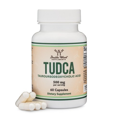 Double Wood TUDCA 500mg 더블 우드 투드카 간 효소 60캡슐, 60정, 2개