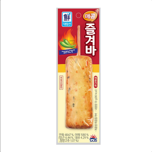 [대림냉장] 매콤즐겨바70g x30개 /핫바