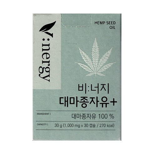 휴럼 비너지 대마종자유 플러스 1000mg x 30캡슐, 30정, 5개