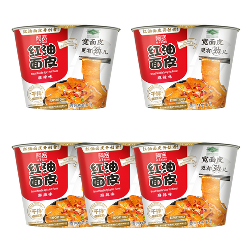 백가 아콴 홍유면피 마라맛 매콤맛 홍유량피면 증국식비빔면(컵)