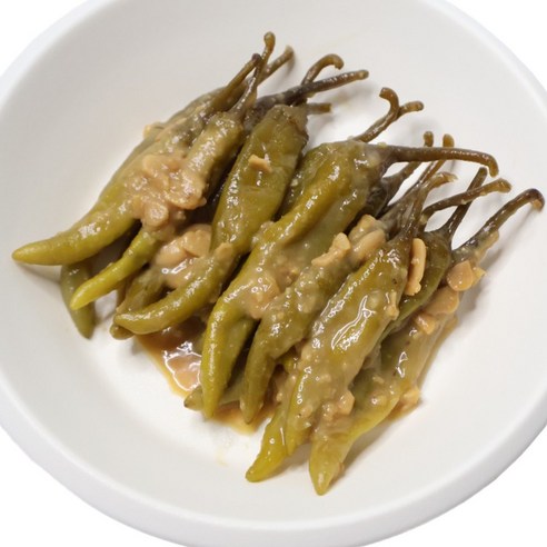 여우마을 수제반찬 촌스러운 된장고추무침 고추장아찌, 4개, 500g