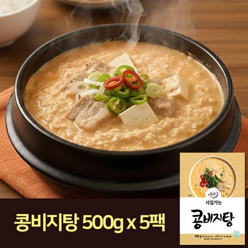 [시집가는농산] 콩비지탕 500g x 5팩, 500g, 5개