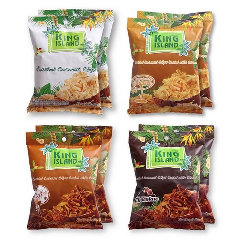 킹아일랜드 구운코코넛칩 50g 4종 x 2봉 (8봉세트), 1개, 50g