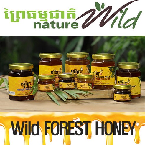 와일드 허니 자연산 목청꿀 캄보디아산 nature wiild (28g,230g,500g,1kg) 크레티에