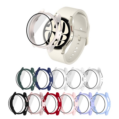 어프리비 갤럭시워치7 강화유리 풀커버 액정 보호 케이스 40mm 44mm