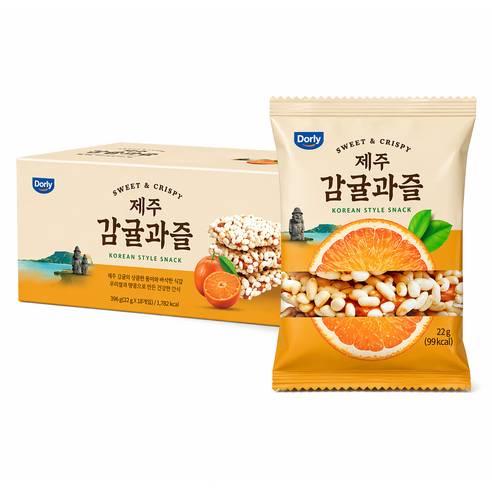 Dorly 제주감귤과즐 660g / 22g x 30, 30개, 22g