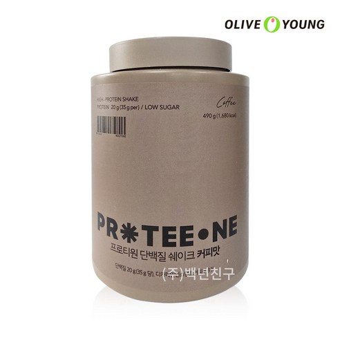 프로티원 단백질쉐이크 커피맛, 490g, 1개