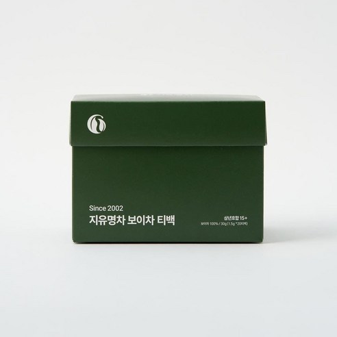 지유명차 삼년호합15+ 티백 (20T) 보이차 숙차 콘테이너브루