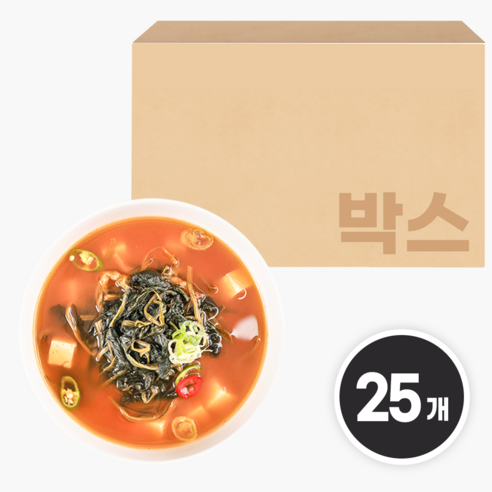 춘풍접객 시금치 된장국 600g 스물다섯개 한박스 집밥 한식 간편식 즉석국 캠핑요리, 25개, 600g