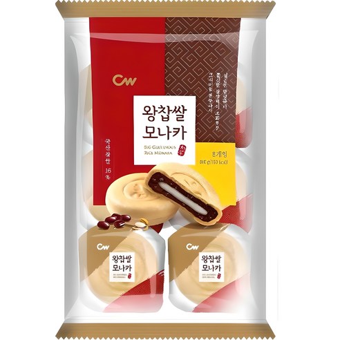 청우식품 왕찹쌀 모나카 8p