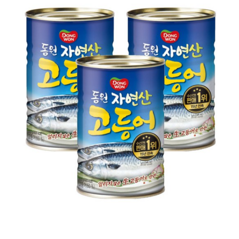 동원 고등어 원터치 통조림, 400g, 2개