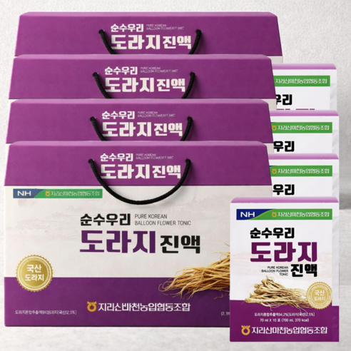 HnF 농협정품 순수우리 도라지진액 100%국내산 식약처인증 HACCP, 70ml, 120세트