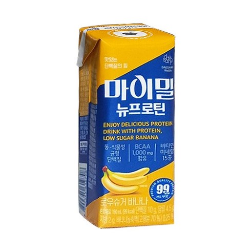 마이밀 뉴프로틴 로우슈거 바나나, 190ml, 1개