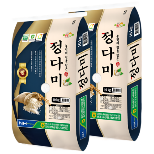 우리곡물 25년 햇수확 당일도정 경기쌀 정다미 백미 햅쌀, 20kg, 1세트, 상등급
