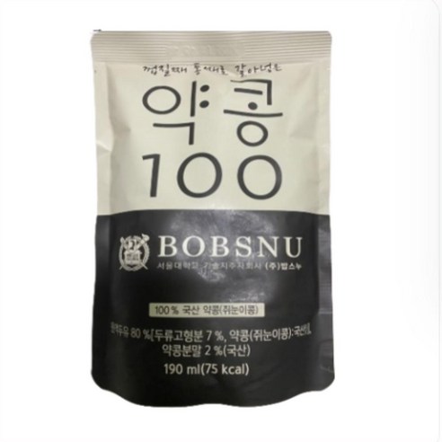 서울대약콩두유 밥스누 껍질째 통째로 갈아넣은 약콩 100
