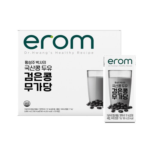 이롬 황성주 검은콩 무가당두유 190ml