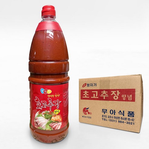 무아식품 청지기 초고추장 양념 2.2kg X 8ea (1박스) *무료배송
