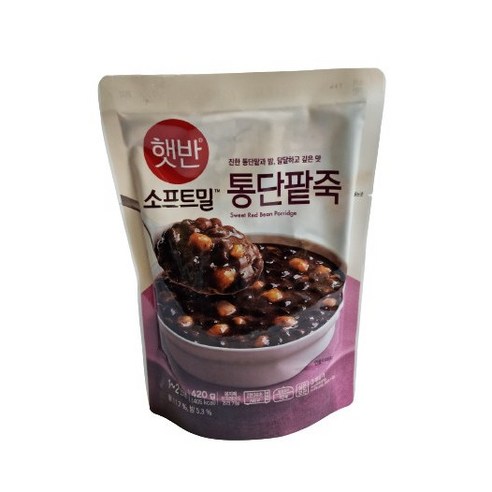 햇반 소프트밀 통단팥죽 420g, 420g, 3개