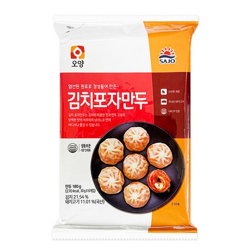김치포자만두 180g x 10봉