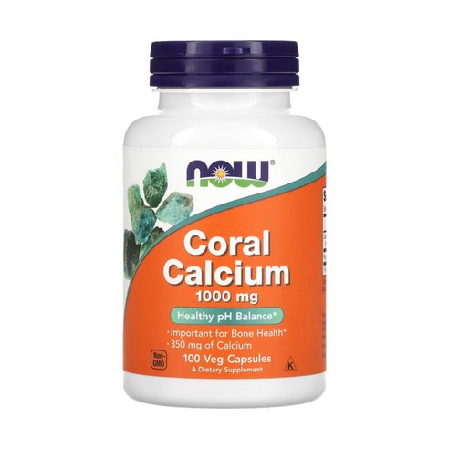 나우푸드 코랄칼슘 NOWFoods Coral Calcium 1000mg 100정 산호칼슘