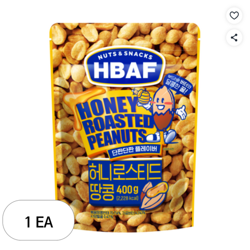 바프 넛츠앤스낵스 허니로스티드 땅콩