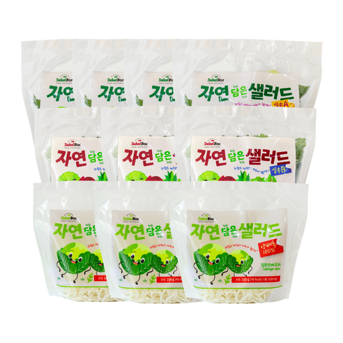 [샐러드박스] 자연 담은 샐러드 100 g 실속A+B+양배추채 혼합구성 야채믹스 샐러드