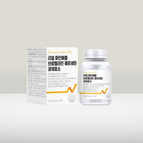 한결다움 리얼 파인애플 브로멜라인 퀘르세틴 과채효소 칼륨 600mg
