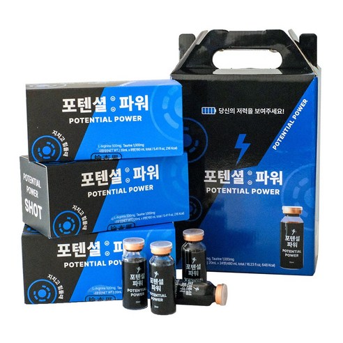 포텐셜 파워 에너지 부스터샷 약국 입점, 24개입, 20ml