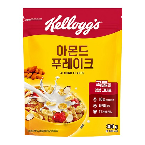 켈로그 아몬드 푸레이크, 300g, 10개
