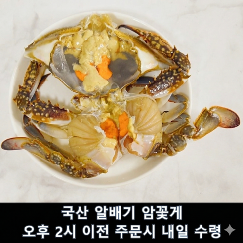 [장씨네] 당일조업 생물 활 암꽃게 kg당 4~6미(알배기)