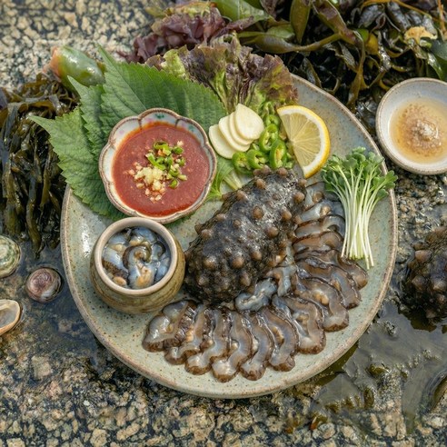 [명품해녀의집]특등급 제철 통영 자연산 해삼, 1박스, 1.5kg