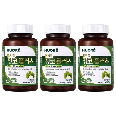 징코 은행잎추출물 징코플러스 혈액순환 혈액순환개선 기억력개선 아연 영양제 트리플징코플러스