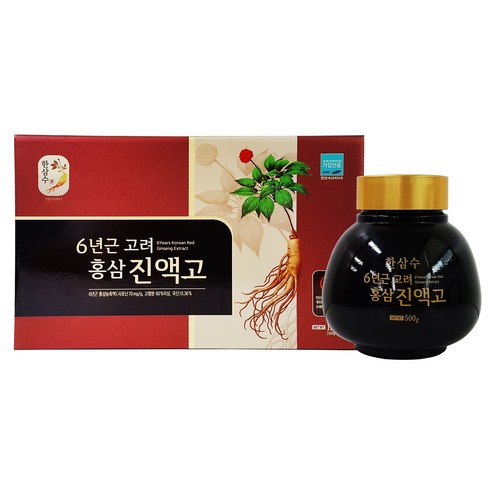 특 고려홍삼진액고 한삼수 500g+500g 2병 6년근, 500g, 2개