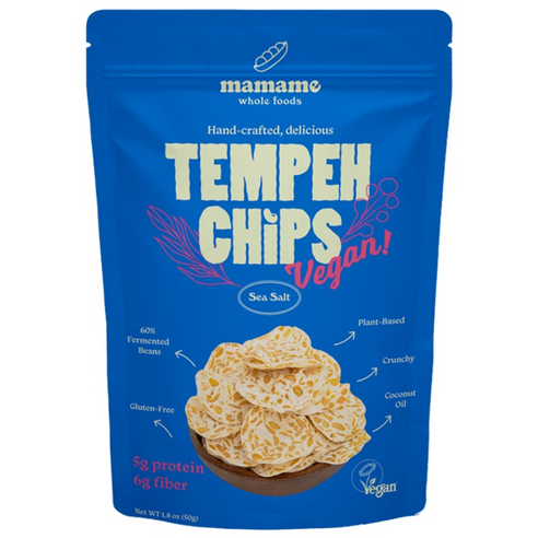마마메 템페 칩스 씨솔트맛 50g, 1개, 50g