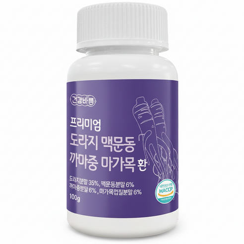 [환절기,목]건강바름 프리미엄 도라지 맥문동 까마중 마가목 환, 2개, 200g