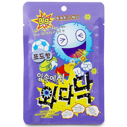 빅 입속에서 와다닥 포도향 9g