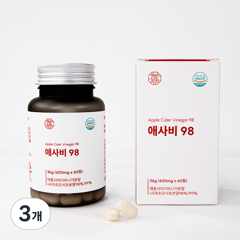 함량의꿈 카보산 애사비 애플 사이다 비니거 98% 알약 정