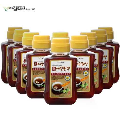 매실락원 유기농매실 3년숙성 진매실원액 150ml 10병