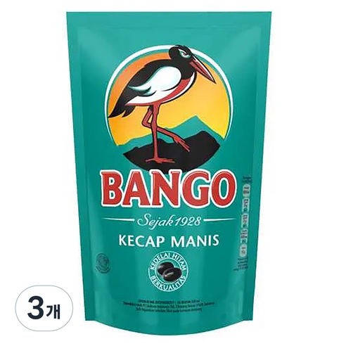 방오 케찹마니스 700g 케켑 BANGO KECAP MANIS INDONESIA, 3개, 700g