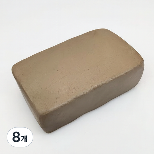 숲인더시티 공예 유점토 소프트 500g, 러프 테라클레이, 8개