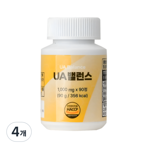 UA밸런스 요산 타트체리 샐러리씨앗 관절 밸런스 케어 포뮬러 컨디션 데일리 관리 영양제 3개월분, 4개, 90정