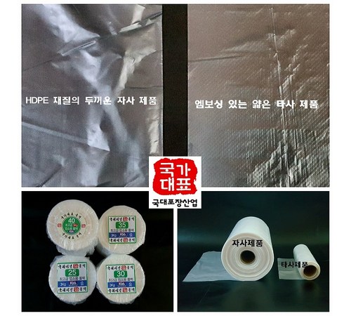 다양한 용도로 활용 가능한 업소용 비닐백